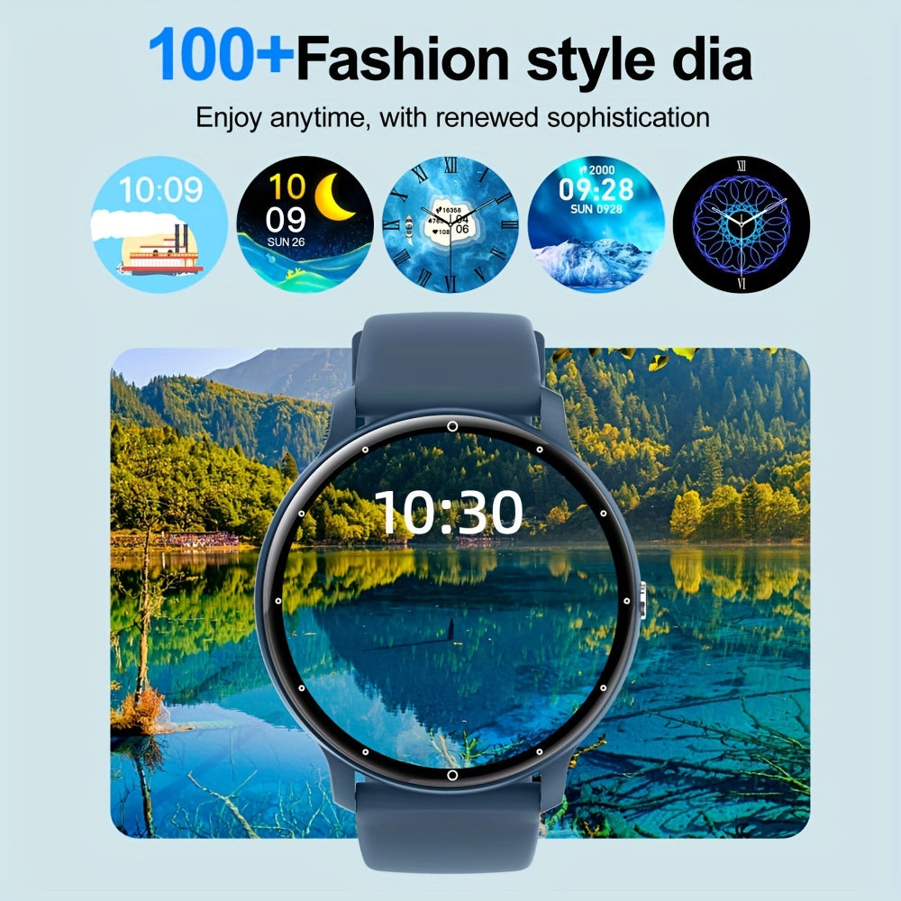 Outdoor Fitness Smartwatch for Men and Women with Touch Screen Call and Fitness Tracking