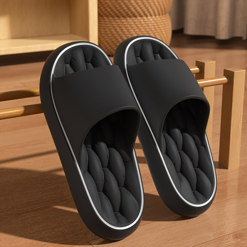 Women's Slip-On EVA Slippers Non-Slip Indoor Outdoor Sandals Black White
