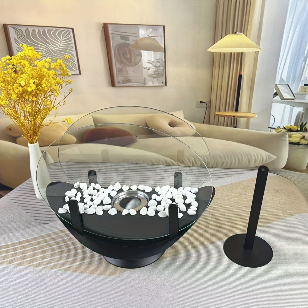 Portable Outdoor Fireplace Sailboat Style Tabletop Heater for Patio Balcony Camping