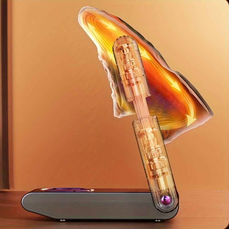 HOTU Qaytariladigan Poyabzal va Poyabzal Quruqchi/Isituvchi: 360° Tez Quruq, Doimiy Harorat, Vaqtli Quruq. Yevropa Standartiga mos kvadrat shakl. Joyni tejaydigan, batareyalar kerak emas.