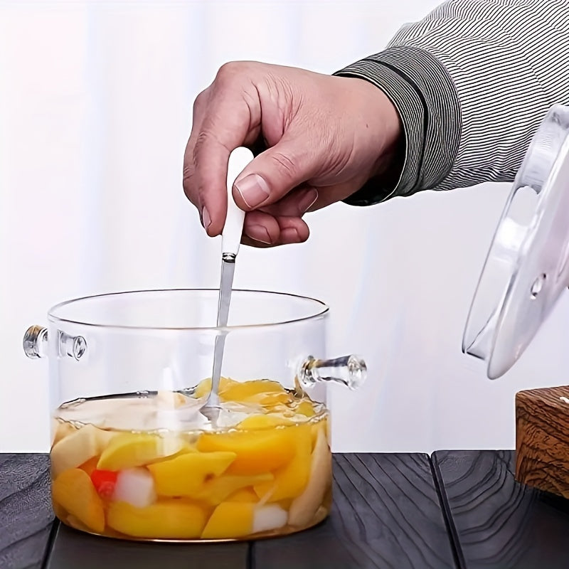 Mini Glass Soup Pot Bowl High Borosilicate Transparent Cooking Pot for Home Use