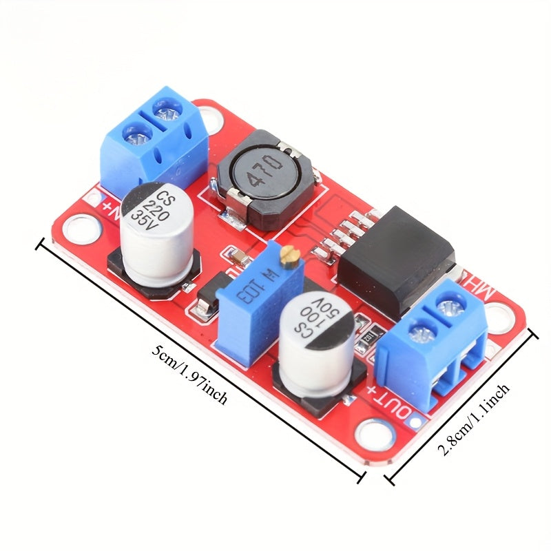 Batareya/Quyosh energiyasini zaryadlash uchun yuqori samarali 5A DC-DC kuchaytiruvchi modul, 3-35V dan 5-35V gacha, fuse va mis terminal bilan