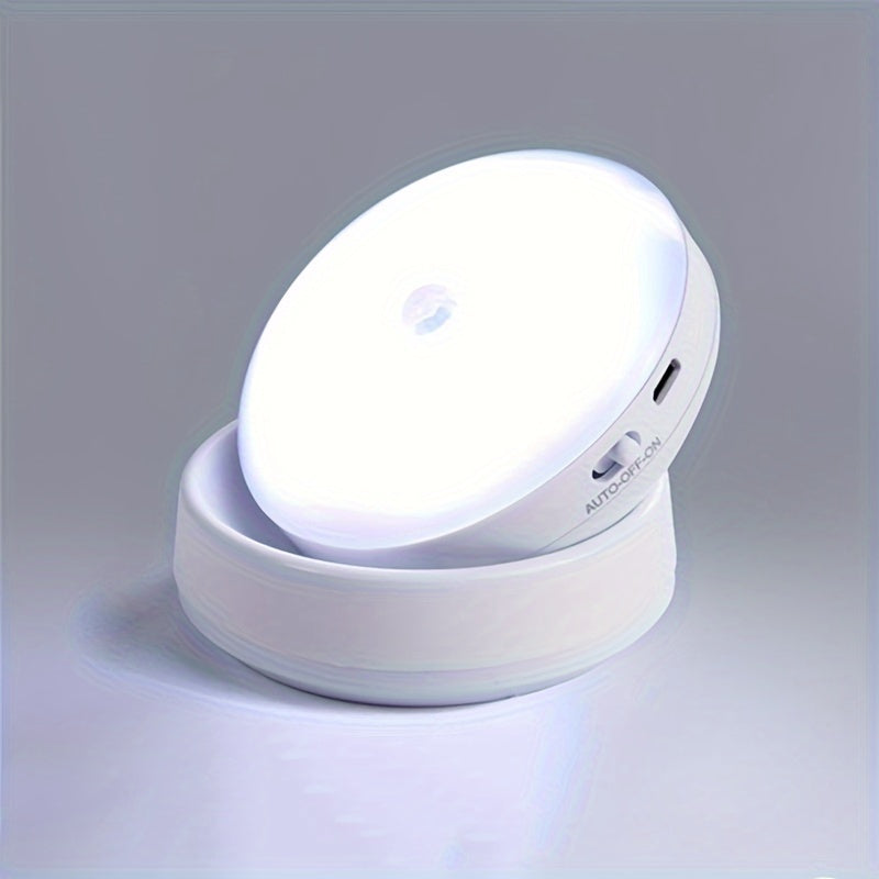Motion Sensor Night Light with 6 LEDs USB Rechargeable Wall Mount or Handheld