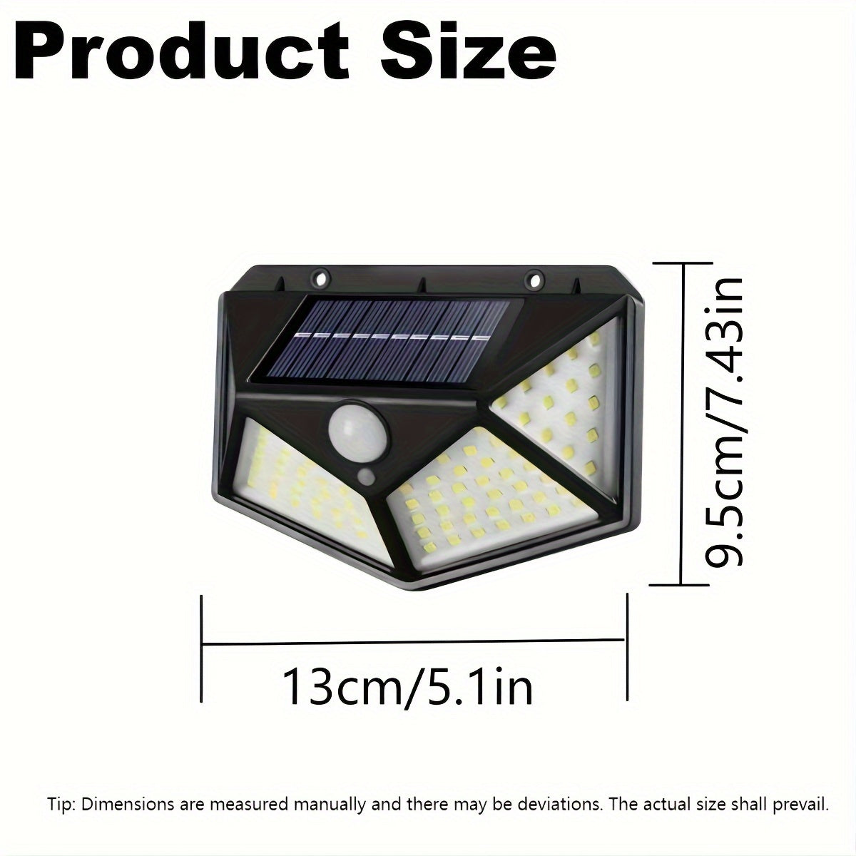 4-Pack Solar Motion Lights with 100 LED IPX-4 Water-Resistant Outdoor Security Lighting