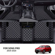 Car Floor Mats Set for SUV Leather All-Weather Durable Easy to Clean