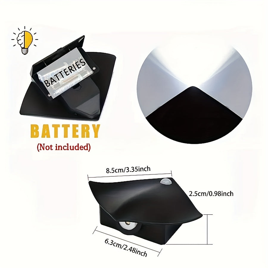 LED Night Light with Sensor, Battery Operated, Wall or Cabinet Mount, Small Night Light for Bedroom Kitchen Bathroom