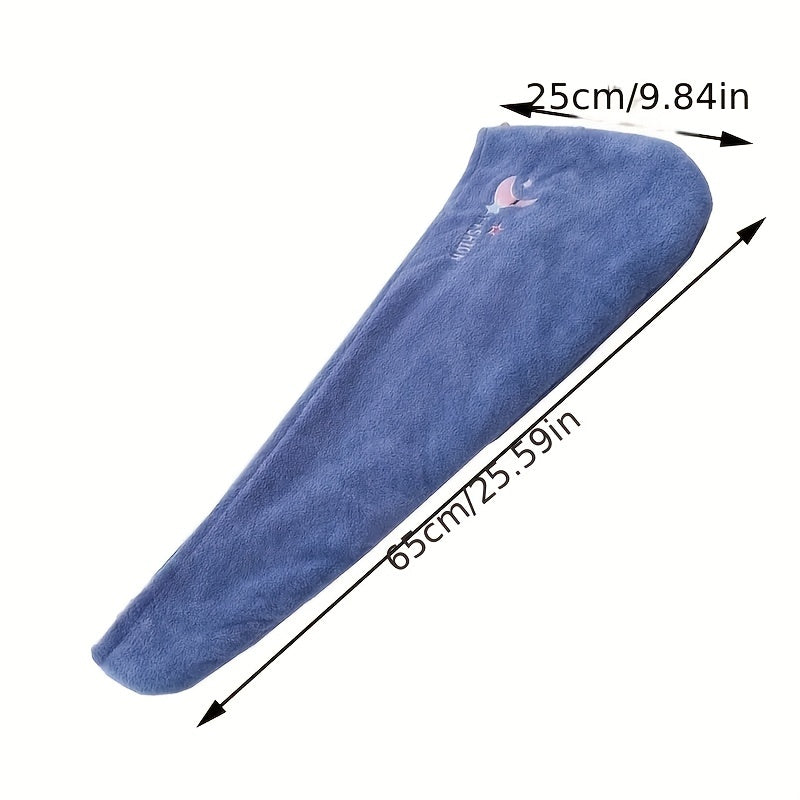 Women's Thick Absorbent Hair Drying Towel Headband Bath Cap