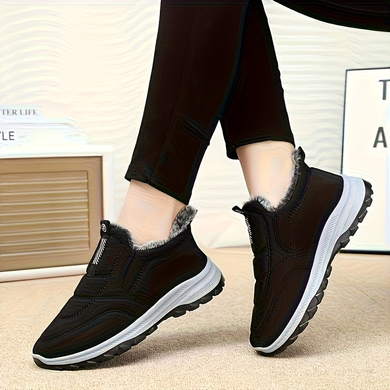 Women's Fleece-Lined Ankle Boots All-Season Comfortable Versatile