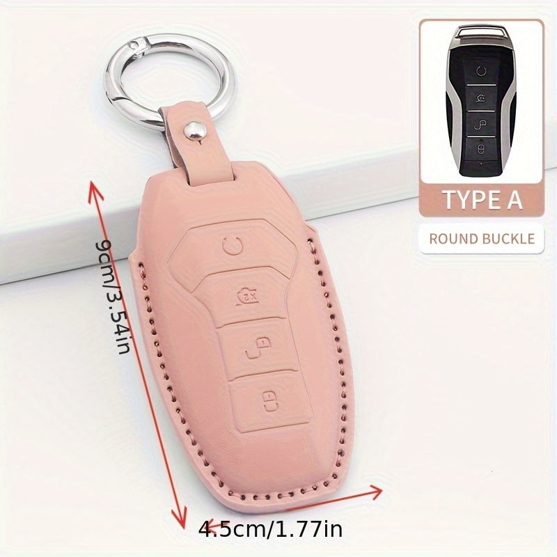 PU Leather Key Case for 25 Car Models Compatible with D9 Z9 Seagull