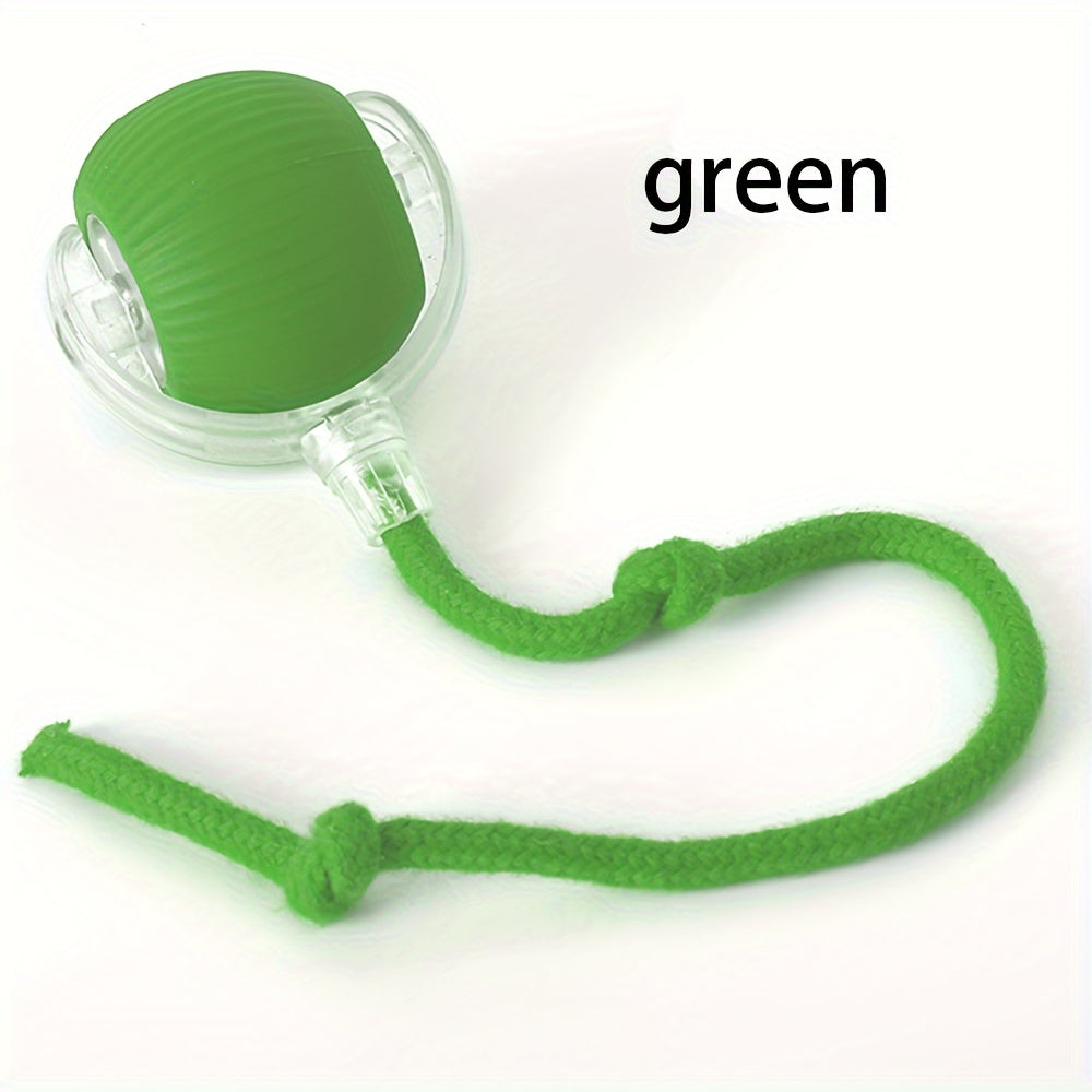 Interactive Cat Toy with Silicone Ball and USB Rechargeable Battery for Small Indoor Cats