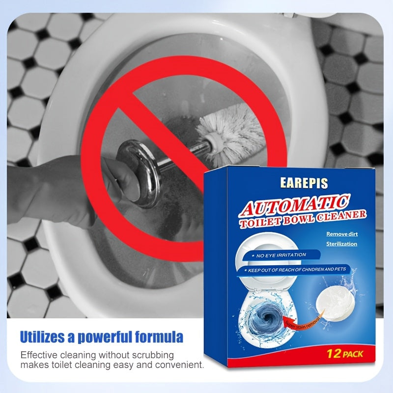 Toilet Cleaning Tablets for Stain and Odor Removal, Long-Lasting Fresh Scent
