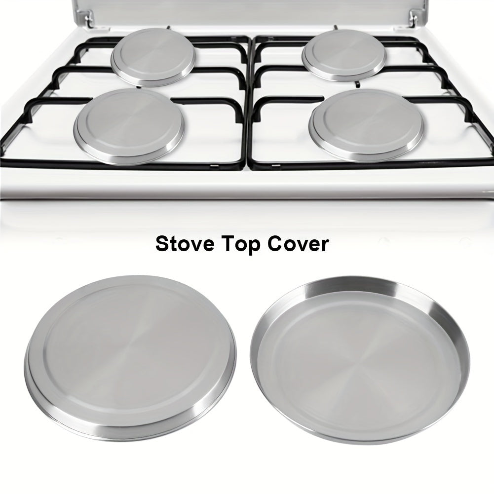 Set of 4 Stainless Steel Stove Covers for Kitchen Cooking