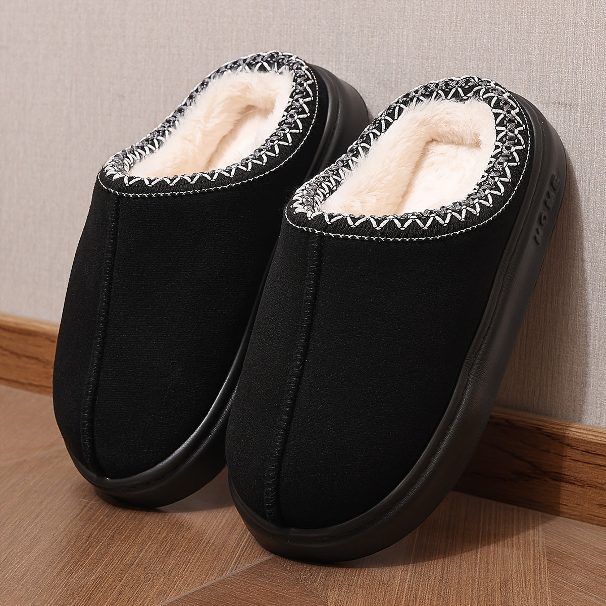 Juftlik uchun qulay bir rangli shlyapa qattiq rangli qishda mo'ljallangan, mo'rt va yopishqoq EVA taglik bilan, sirpanishga qarshi