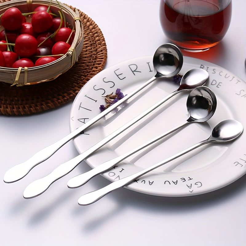 Set of 3 or 6 Long Handle Coffee Stirring Spoons Mini Espresso Spoons