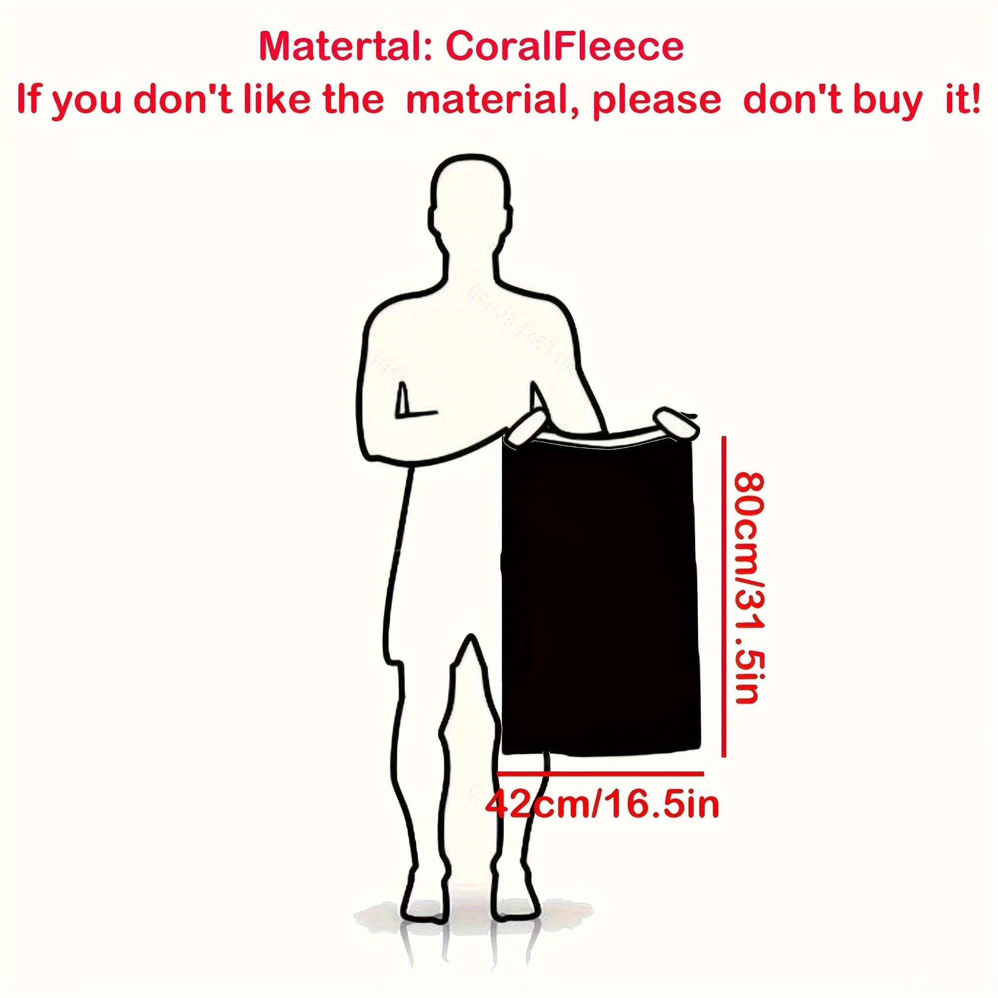 Large Coral Fleece Face Towel 42x80cm 350g/m² Square Density 5/10 Pack