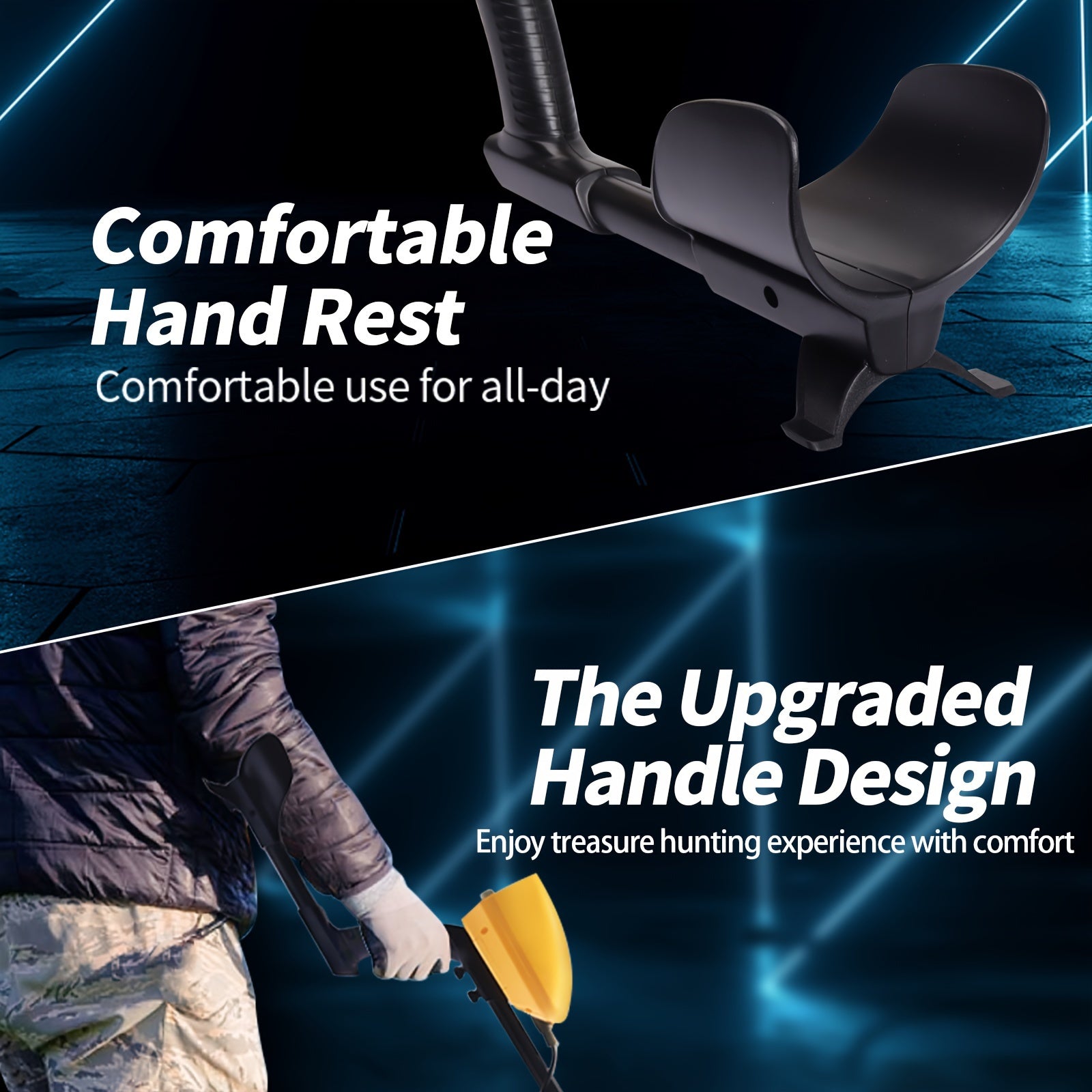 Adult Metal Detector with 8-Inch Coil, Adjustable Sensitivity for Treasure Hunting