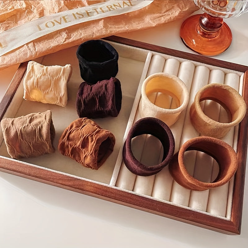 Ayollar qizlar rang-barang naylon elastik soch bog‘lamlari ponytail tutqichlari kichik soch bog‘lamlari scrunchies