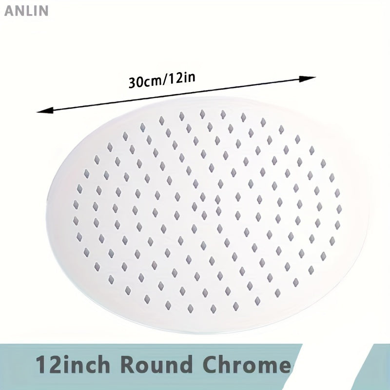 Нержавеющий стальной душевой головка с дождевым эффектом, квадратная полированная отделка, универсальные варианты установки, аксессуар с высоким давлением для водопада для ванной.