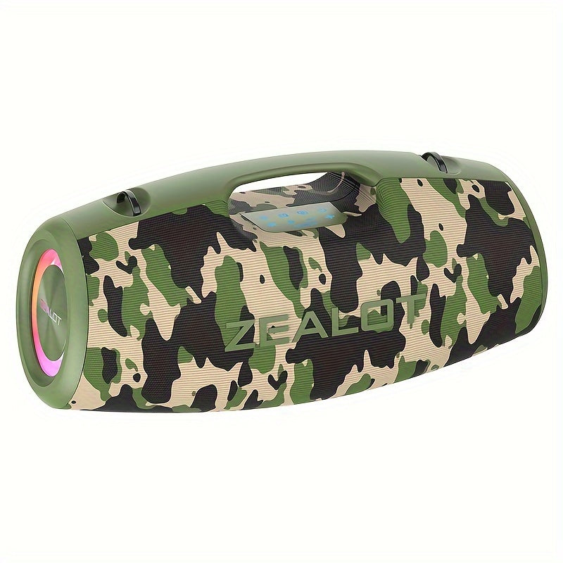 ZEALOT S78 100W Portativ Simsiz Dinamik, DSP Texnologiyasi, 4HORNS, RGB Yoritish, Ikki Ulanish, 24000mAh Batareya, 48 soat O'yin vaqti, Uy, Avtomobil, Tashqi joylar uchun mos baland Stereo Boom Bass