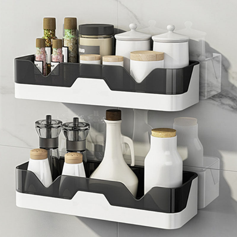 Perchero de pared de plástico sin carga, almacenamiento de ropa sin taladro