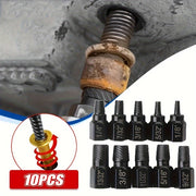 10-Piece Metal Nut Removal Tool Set for Internal Hex Bolts and Screws