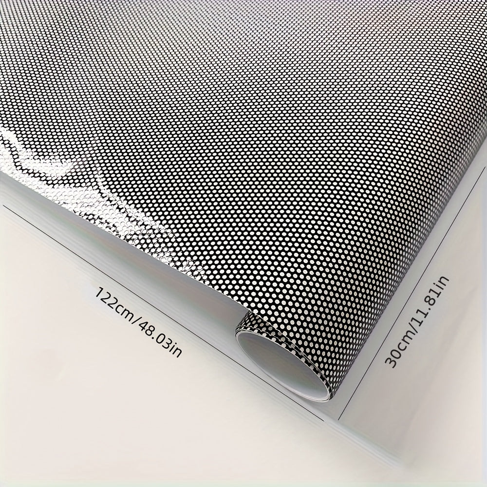 Mashina faralari va orqa chiroqlar uchun moslashtiriladigan PVC tarmoq naqshli vinil qoplama 30x122cm