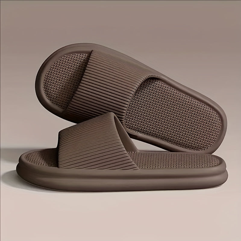 Women’s Black EVA Slip-On Slippers for Indoor Outdoor Comfort