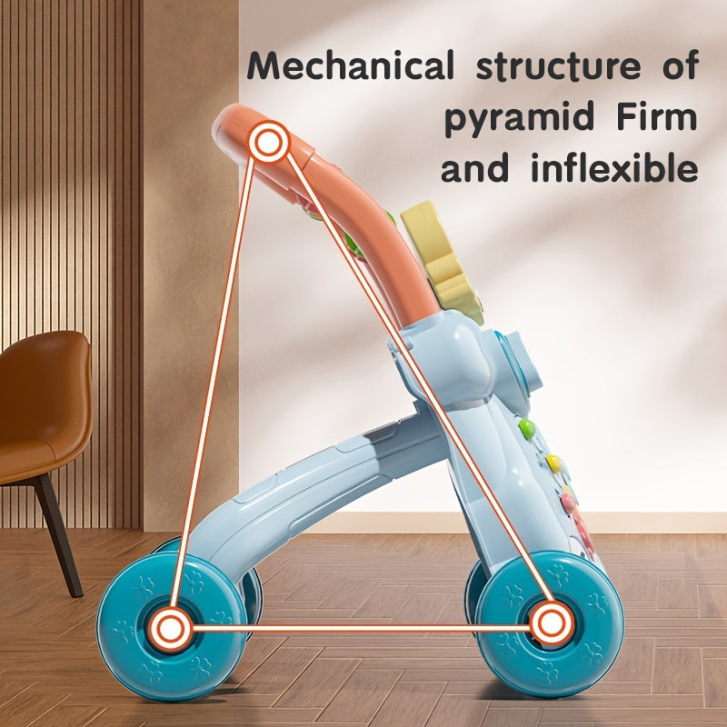 Детский ходунок с образовательной панелью для малышей 18 месяцев+ Центр активности с сиденьем и стоячим режимом из ПВХ