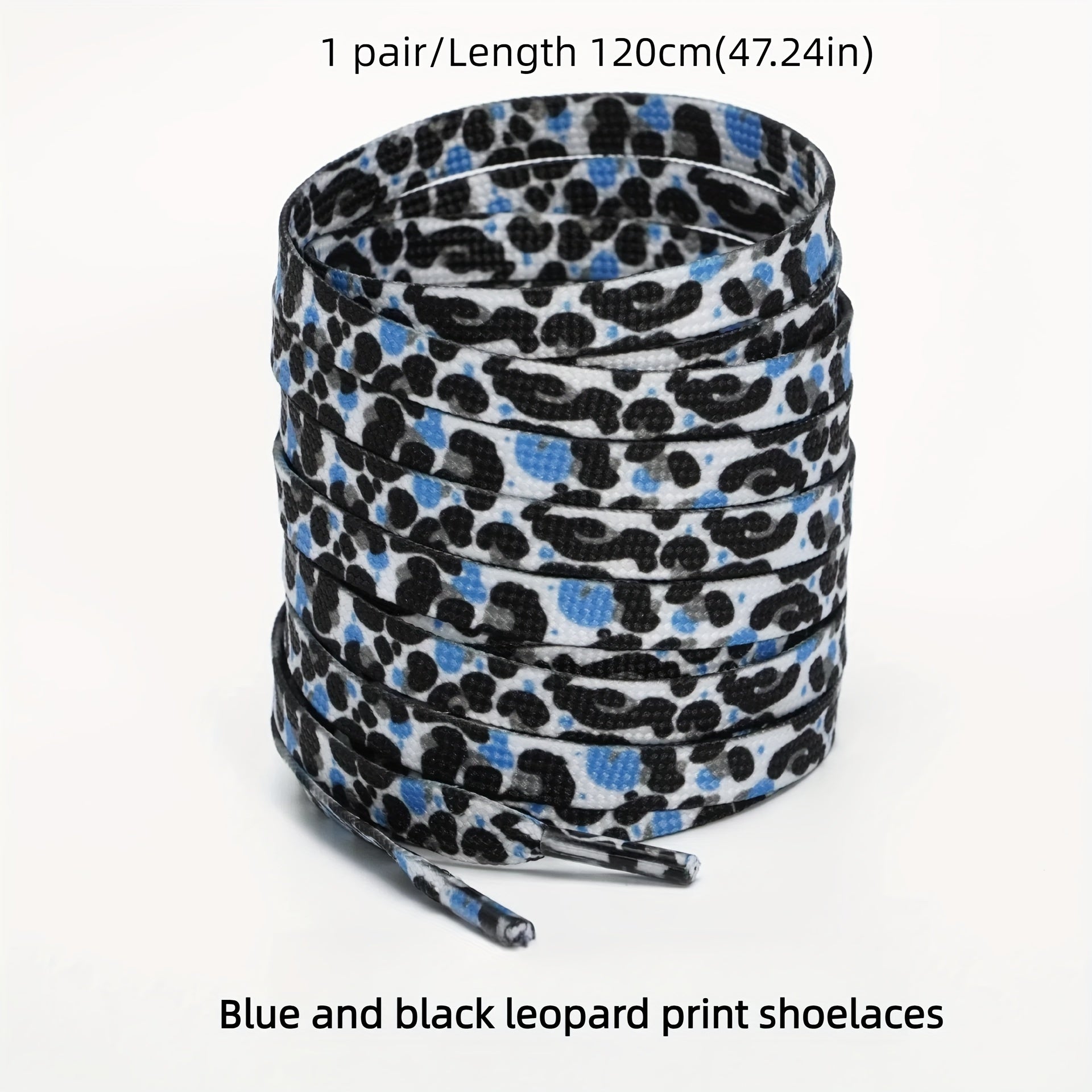 Unisex Polyester Spandex Animal Print Laces for Sneakers Casual Shoes