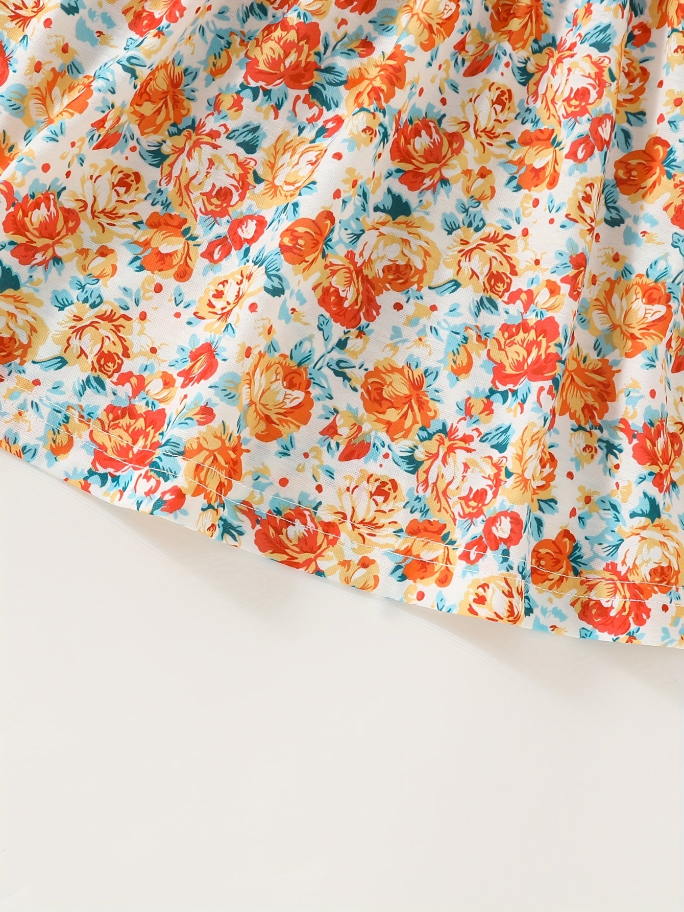 Set of Three Sleeveless Square Neck Casual Dresses for Girls Summer Polyester Stripes