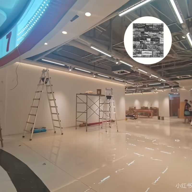 10 dona 3D ko‘chma devor stikerlari, sun’iy g‘isht, suvga chidamli, o‘z-o‘zini yopishtiradigan, yotoqxona va sanoat xonalari uchun