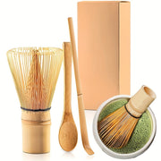 Traditional Handmade Matcha Tea Starter Kit with Whisk Scoop and Spoon