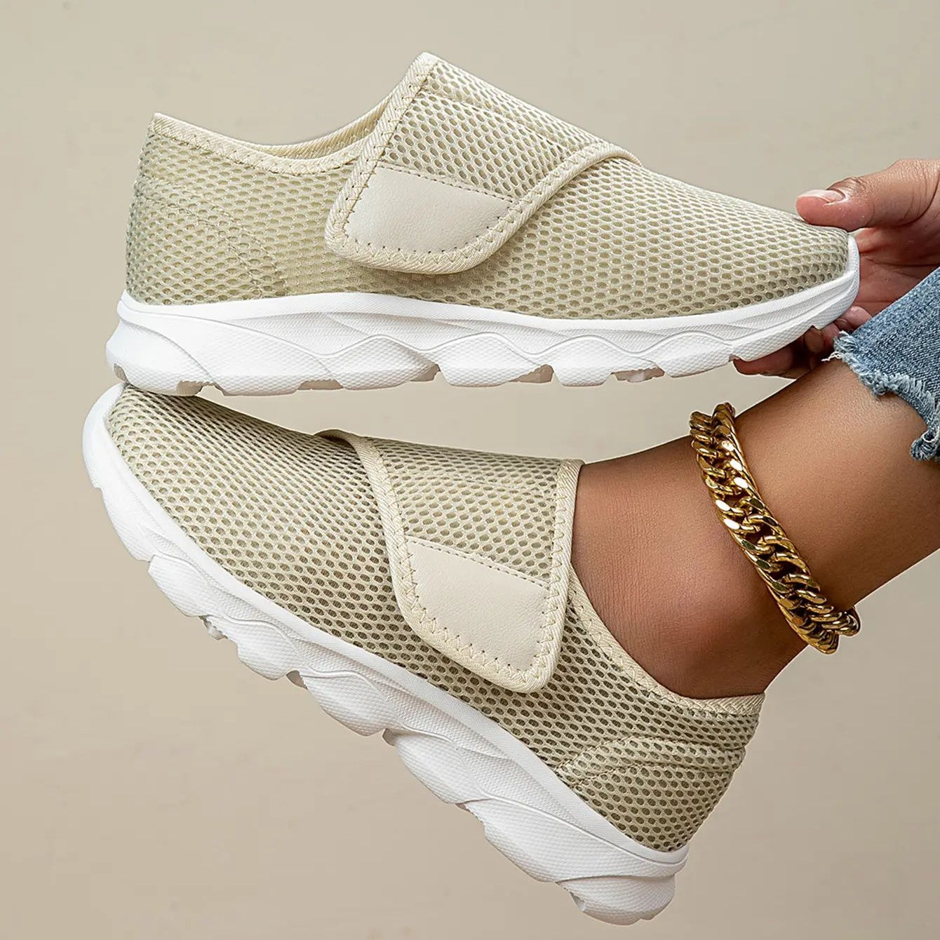 Unisex Orthopedic Casual Sneakers Wide Swollen Feet Breathable Soft PU Low-Top