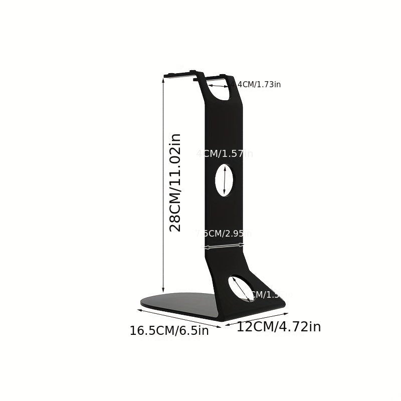 Aluminum Alloy Hair Dryer Holder with Magnetic Bracket and Cable Management for Bathroom Organization