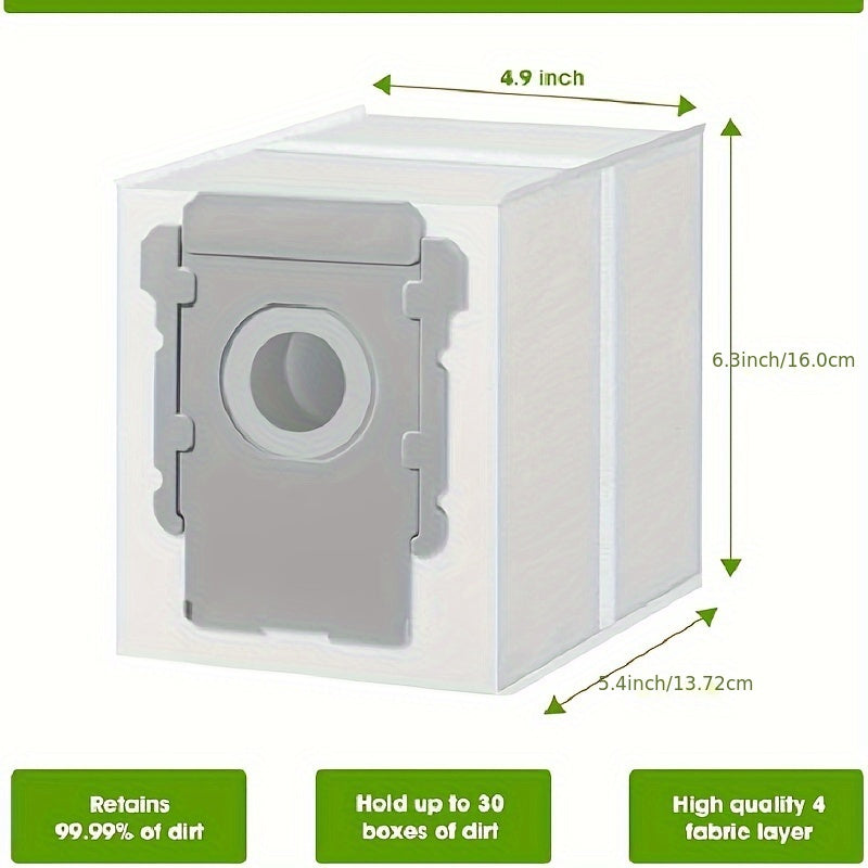 Replacement Vacuum Bags Compatible with Various Robot Models Durable PP Material