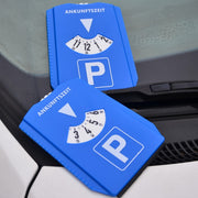 Digital Parking Timer Disc with Ice Scraper, Blue, Battery-Free, 24-Hour