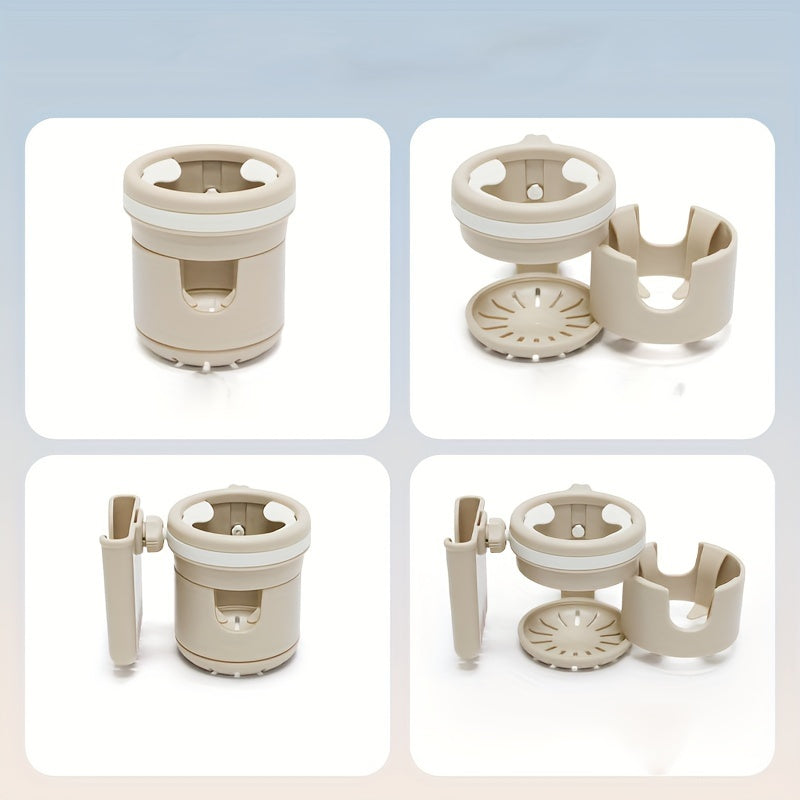 Stroller Cup Holder with Storage Rack and Phone Holder for Baby Carriage