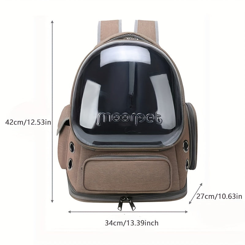 Прозрачная переноска для домашних животных для выездов на улицу, подходит для маленьких собак и кошек. Дышащая и удобная сумка для переноски домашних животных.