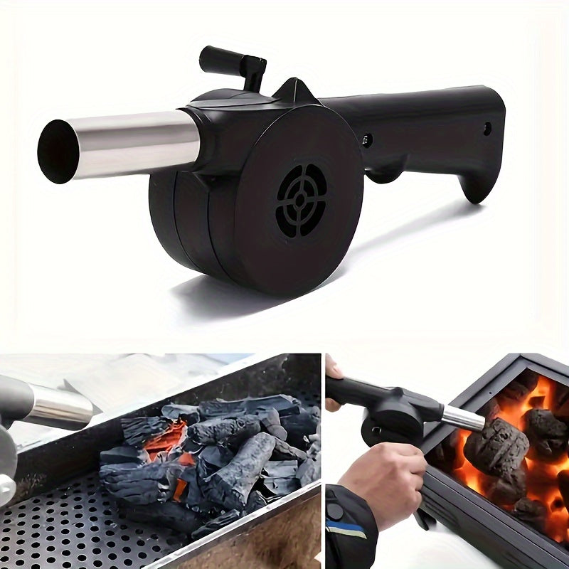 Handheld Portable BBQ Blower Fan for Outdoor Cooking Plastic
