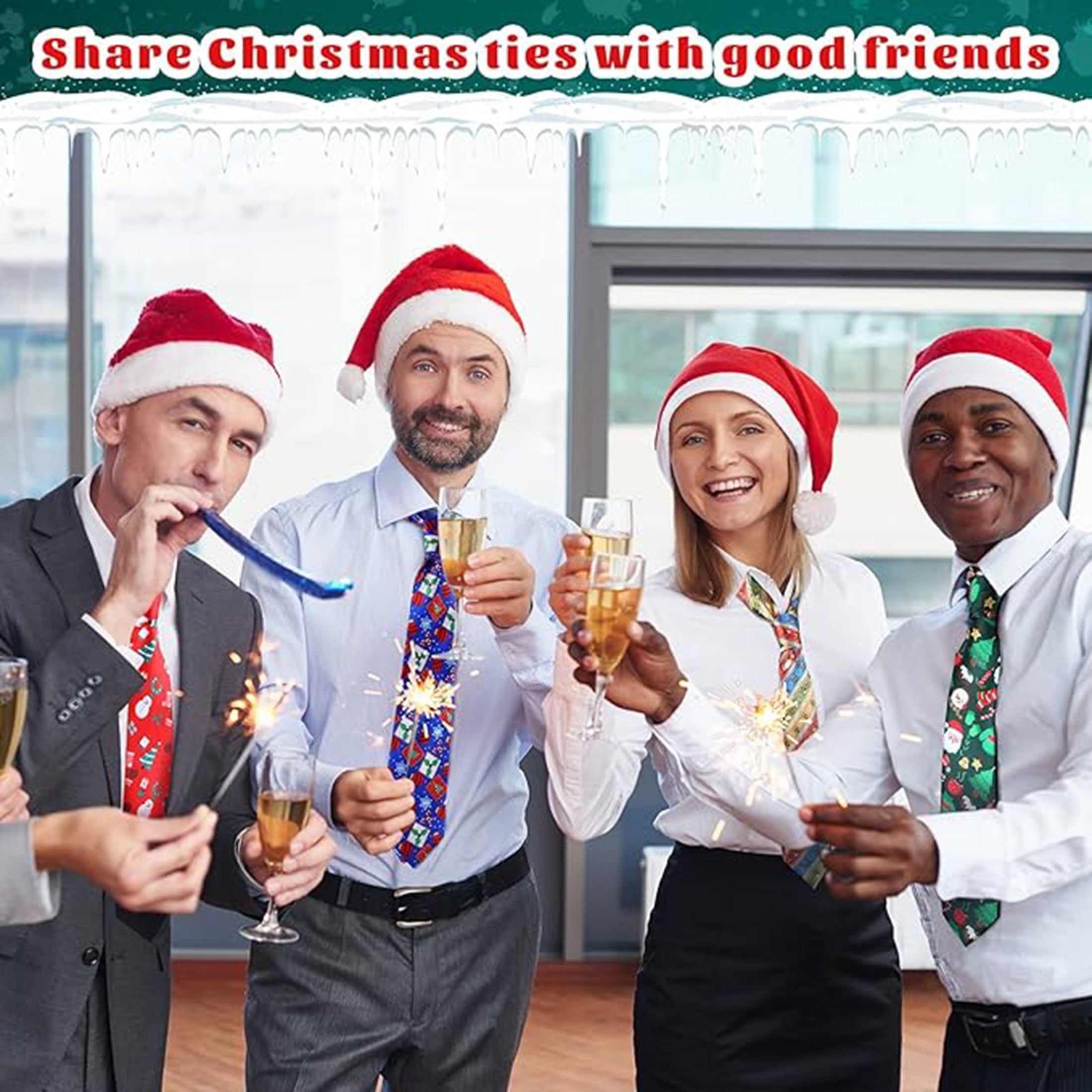 Uniseks Rojdestvo galstuk Polyester Santa Qorqiz Shirinliklar Qanoti Bayram partiyasi aksessuari