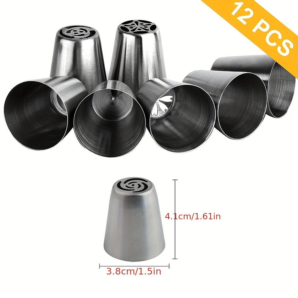 Tort bezash to'plami, 47 ta bo'lak, shablonlar, nasadkalar, sumkalar, pishirish uchun pechenye, kekslar uchun