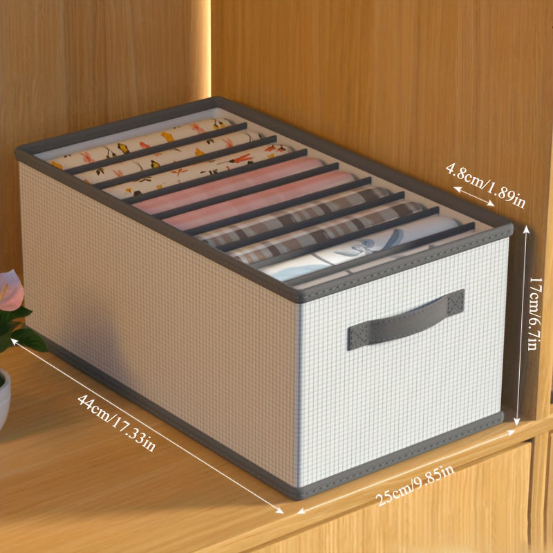 Organizador de cesta de almacenamiento plegable para armario y espacio de viaje, diseño de cuadrícula duradero y que ahorra espacio