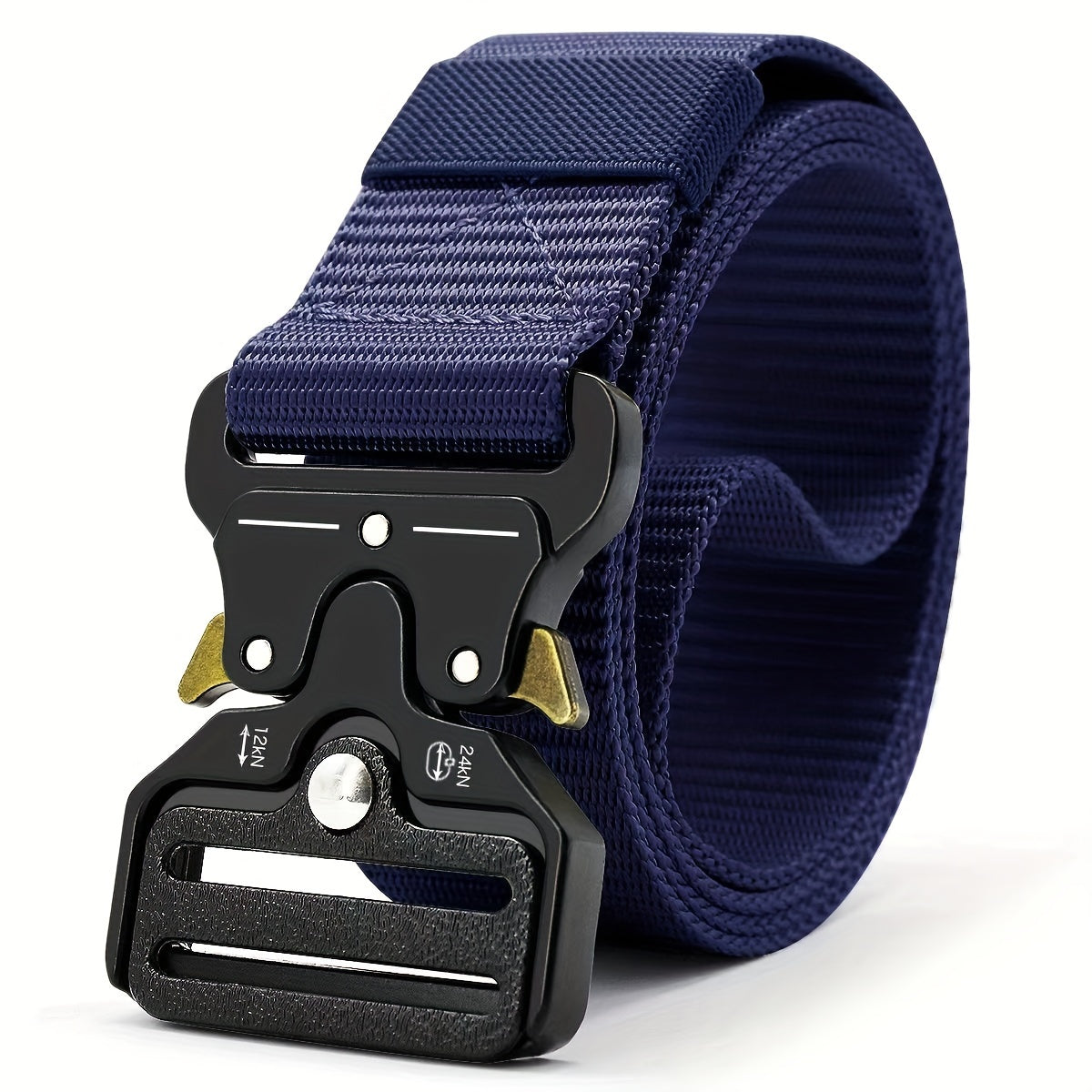 Unisex Camouflage Canvas Nylon Belt with Quick-Release Buckle for Casual and Outdoor Wear