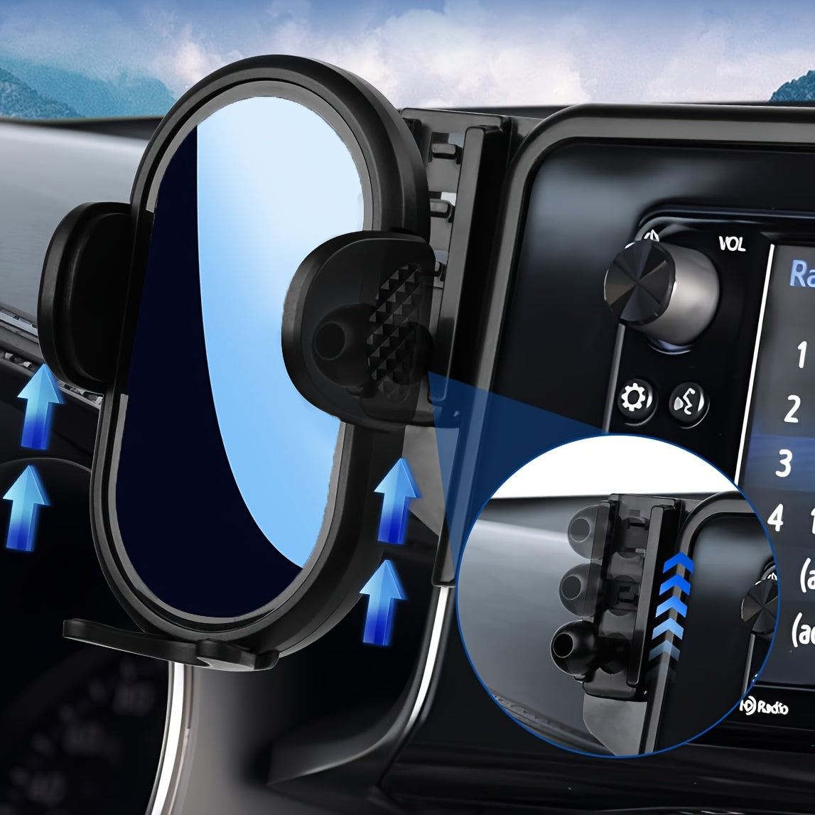 Universal Car Phone Holder for 10.1 Inch Screen Mini SUV Smartphone Mount