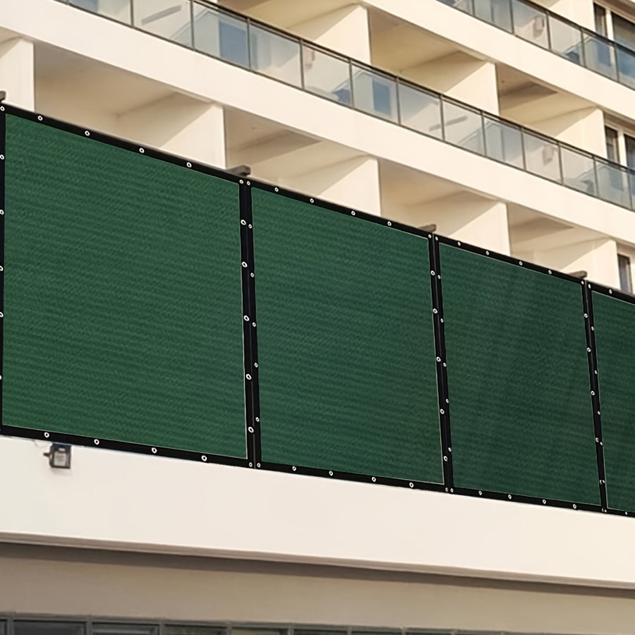 Green Polypropylene Balcony Privacy Screen Mesh Shade Net for Outdoor Spaces