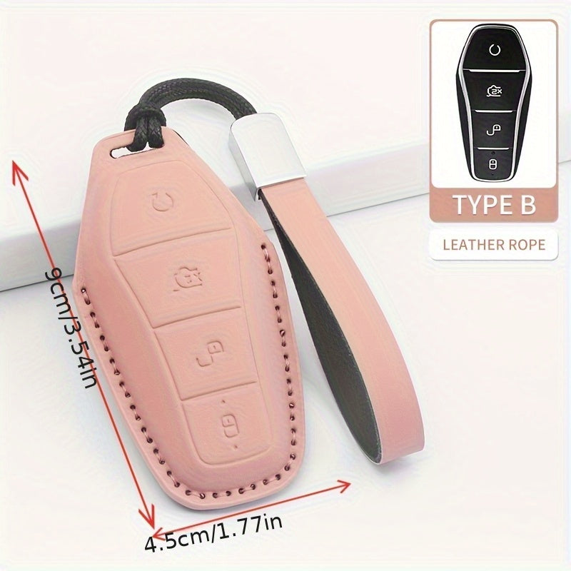 PU Leather Key Case for 25 Car Models Compatible with D9 Z9 Seagull