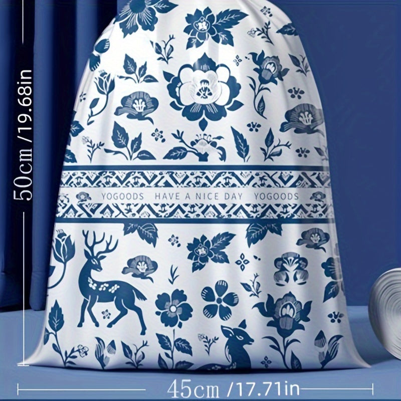 Набор синих ретро мусорных пакетов на 32/64/94 штуки. Идеально подходит для переработки и подходит для использования в гостиной, спальне, ванной, кухне или офисе. Эти пакеты имеют большую грузоподъемность.