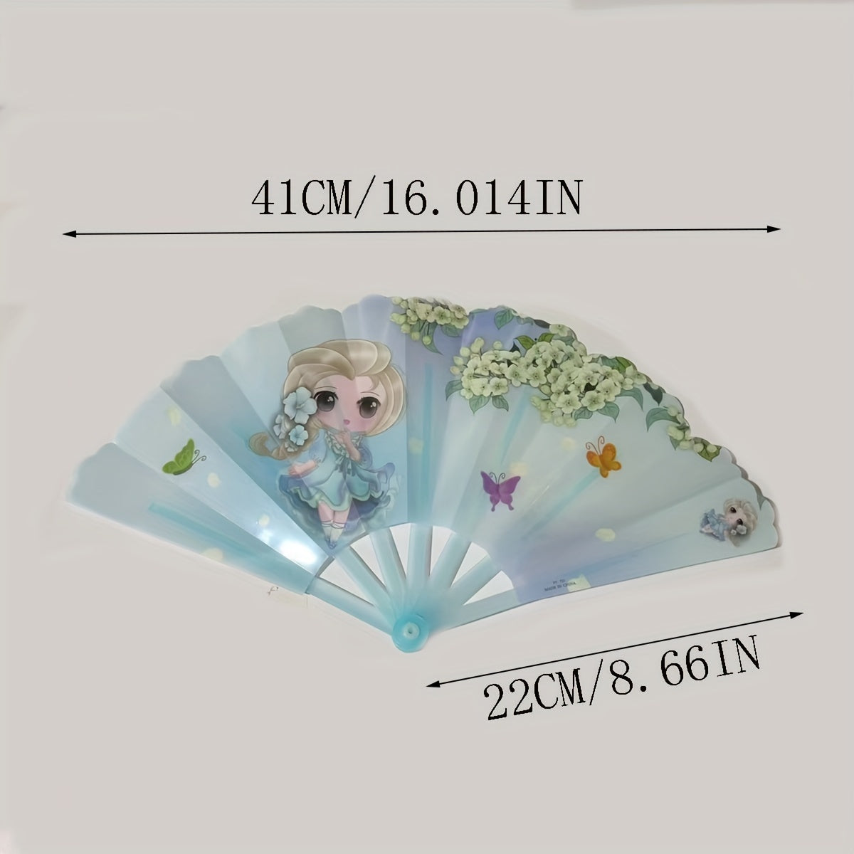 Set of 3 Mini Cartoon Handheld Fans for Summer Plastic Portable Fans