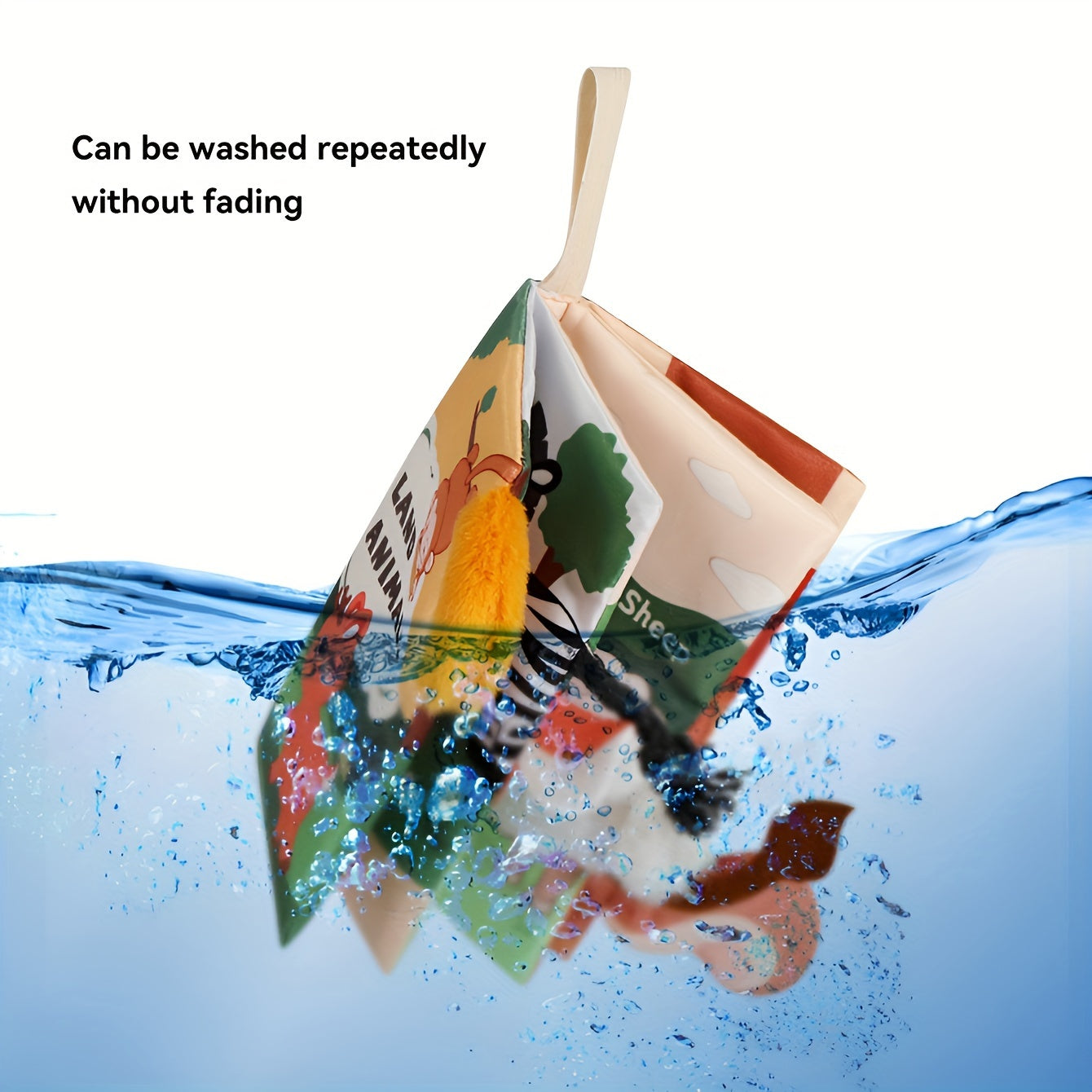 Интерактивная звуковая тканевая книга для детей с хвостами животных и динозавров 3D из полиэфирного волокна обучающая игрушка