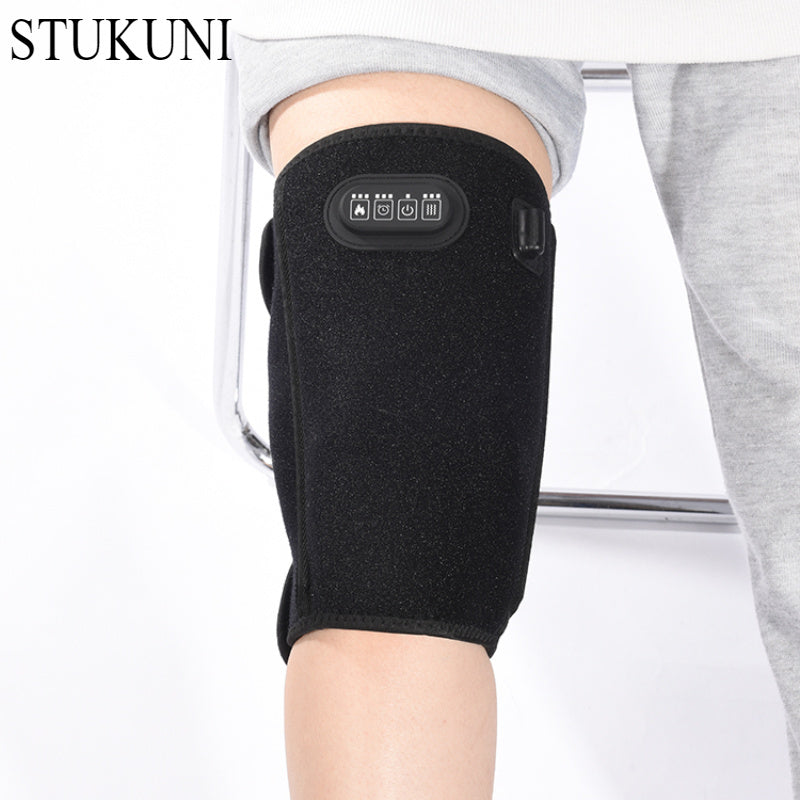 ThermaKnee USB нагруженный коленный бандаж с вибрацией, 3 уровнями нагрева, 3 режимами массажа, таймером, без батареи, подарок для родителей и личное использование